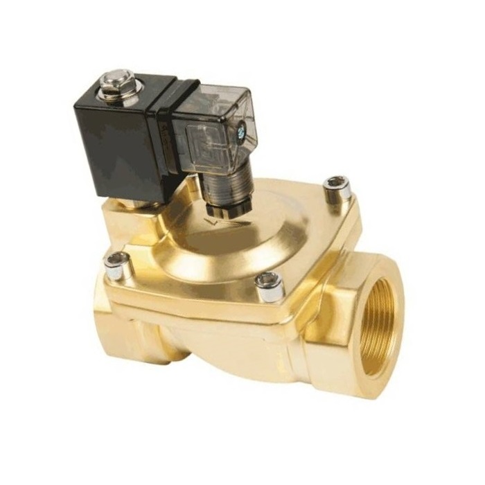 Клапан электромагнитный латунь НЗ BCX Ду 32 Ру16 G1 1/4" ВР 220В 120С Unipump 11001