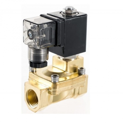 Клапан электромагнитный латунь НО BOX Ду 20 Ру16 G3/4" ВР 220В 120С Unipump 10885