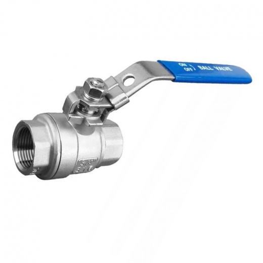 Кран шаровый нержавеющий резьбовой 1/2" AISI 304